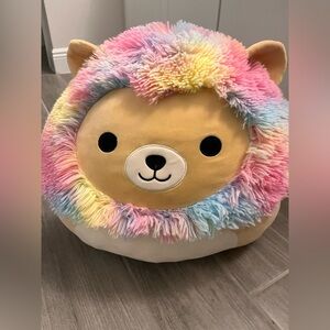 NWT Squishmallows 18" Leonard Lion Rainbow Mane